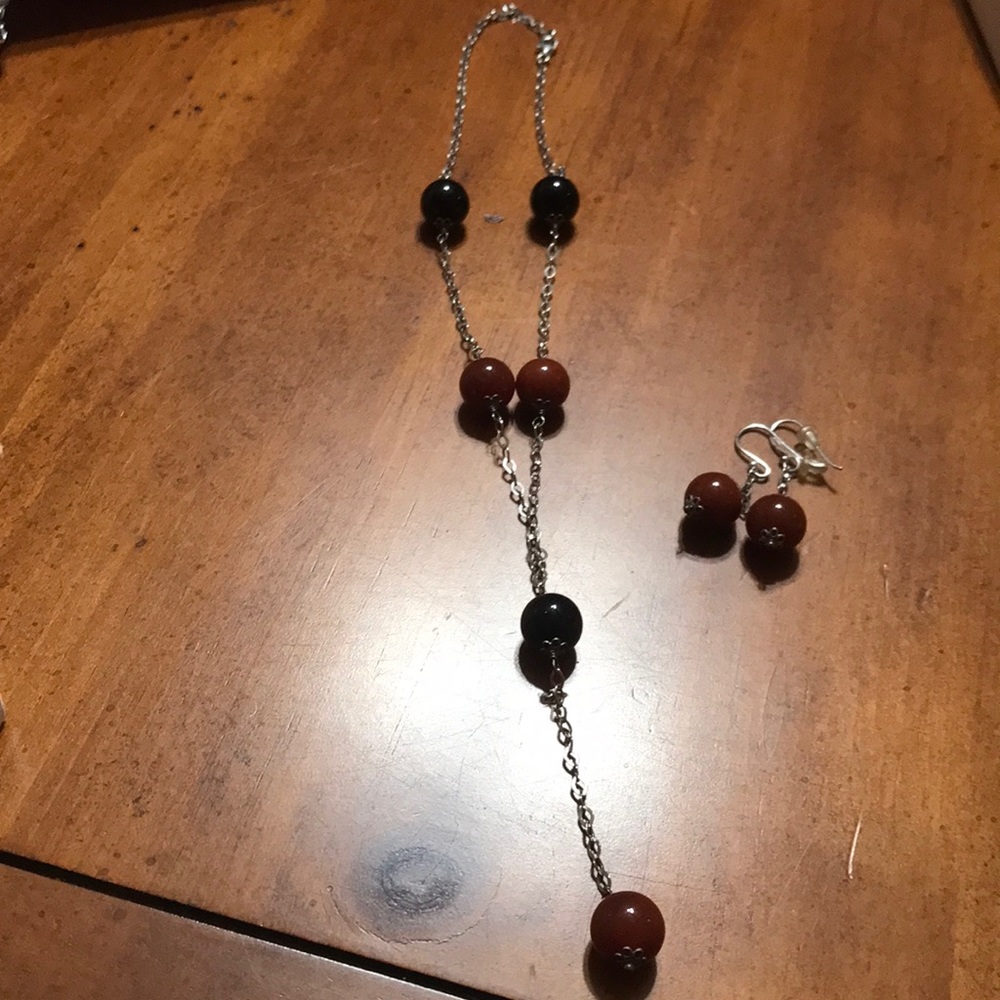 Necklace and earrings